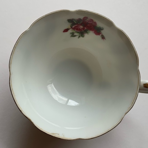 Vintage Lefton China Hand-painted Rose Tea Cup - Picture 3 of 8